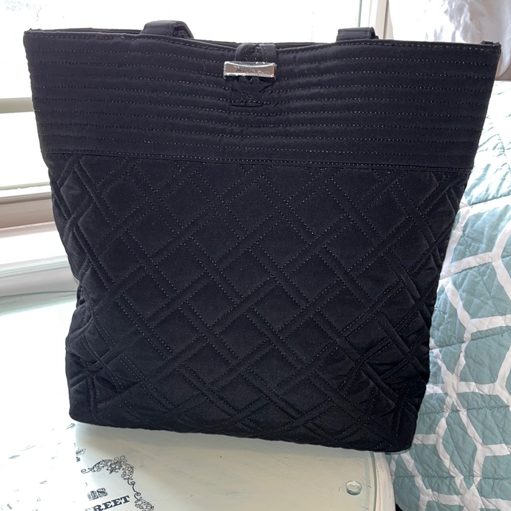 Vera Bradley black shoulder bag, never used!